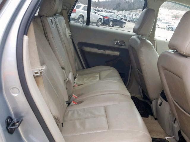 2FMDK48C37BB66339 - 2007 FORD EDGE SEL SILVER photo 6