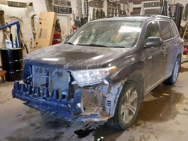 5TDDK3EH4CS098138 - 2012 TOYOTA HIGHLANDER GRAY photo 2