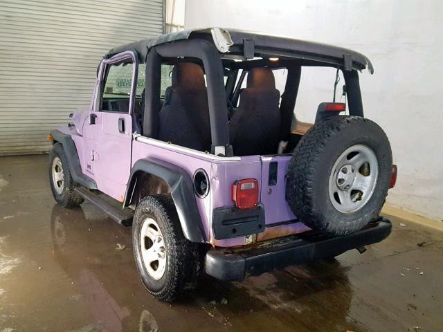 1J4F449S04P771673 - 2004 JEEP WRANGLER / PURPLE photo 3