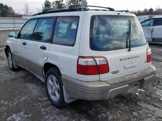 JF1SF65571H743732 - 2001 SUBARU FORESTER S WHITE photo 3