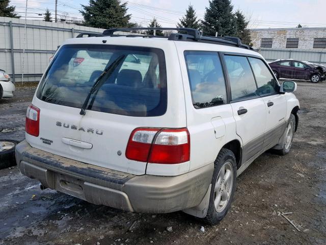 JF1SF65571H743732 - 2001 SUBARU FORESTER S WHITE photo 4