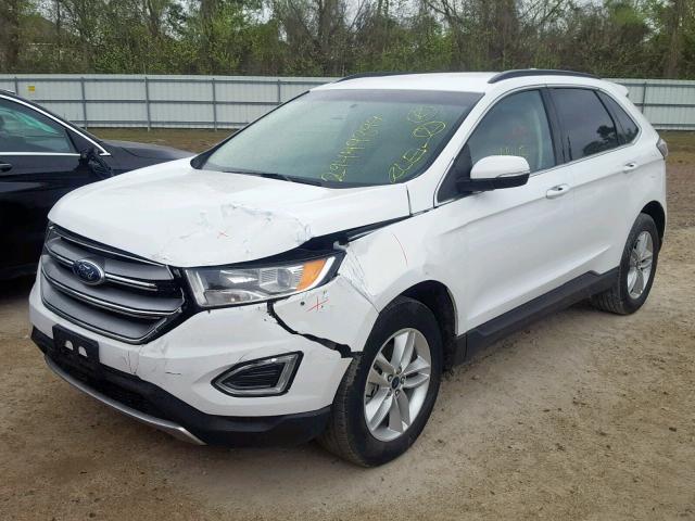 2FMPK3J87GBC66084 - 2016 FORD EDGE SEL WHITE photo 2