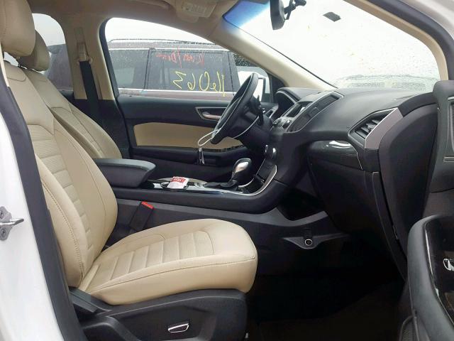 2FMPK3J87GBC66084 - 2016 FORD EDGE SEL WHITE photo 5