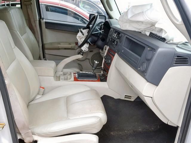 1J8HH58227C622745 - 2007 JEEP COMMANDER SILVER photo 5