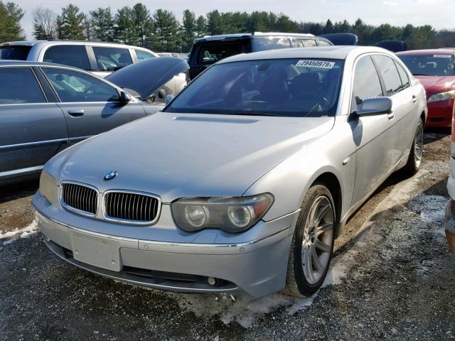 WBAGN63423DS43837 - 2003 BMW 745 LI GRAY photo 2