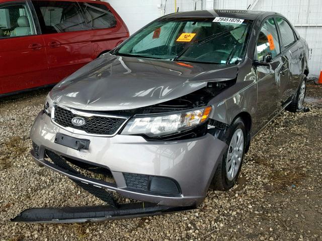 KNAFU4A22C5605020 - 2012 KIA FORTE EX GRAY photo 2