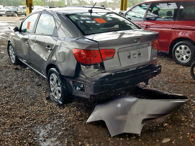 KNAFU4A22C5605020 - 2012 KIA FORTE EX GRAY photo 3