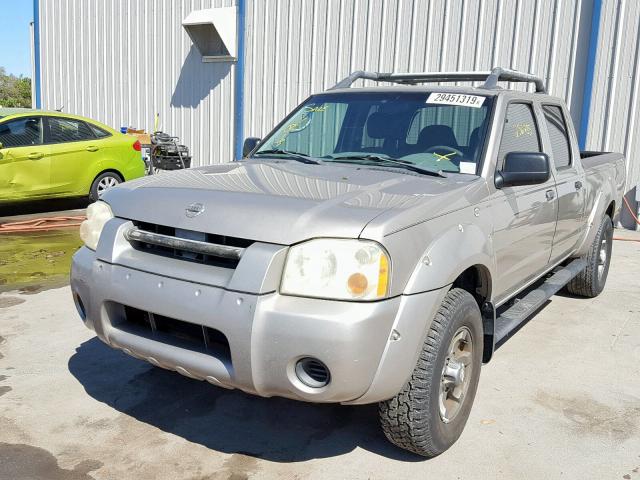 1N6ED29X24C442480 - 2004 NISSAN FRONTIER C GRAY photo 2