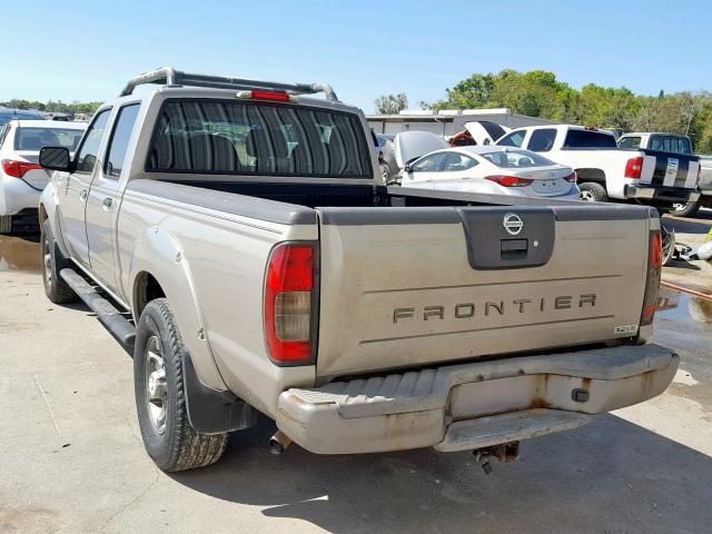 1N6ED29X24C442480 - 2004 NISSAN FRONTIER C GRAY photo 3