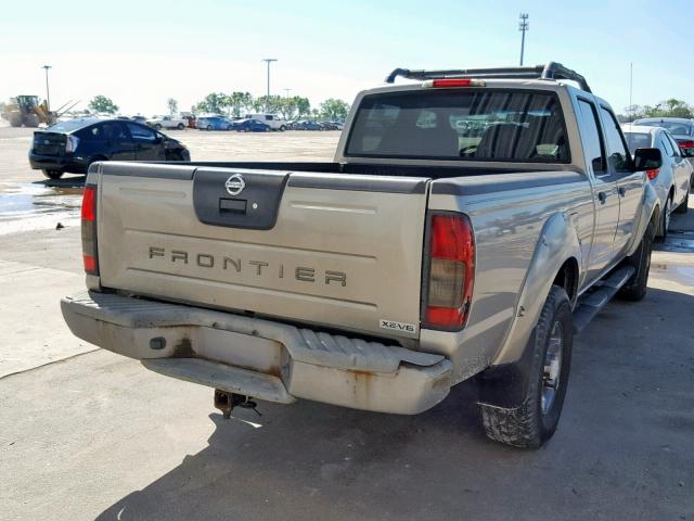 1N6ED29X24C442480 - 2004 NISSAN FRONTIER C GRAY photo 4