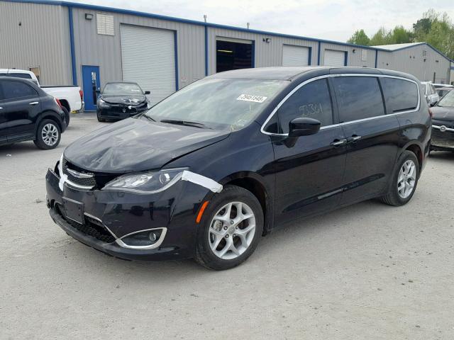 2C4RC1FG7JR125691 - 2018 CHRYSLER PACIFICA T BLACK photo 2