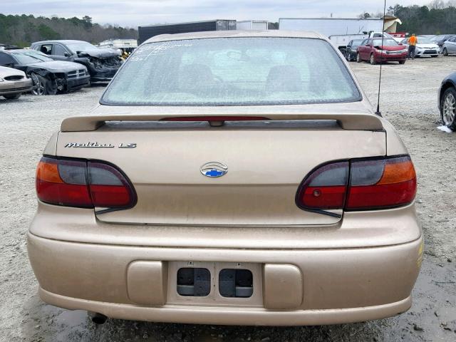1G1NE52J616204030 - 2001 CHEVROLET MALIBU LS TAN photo 9