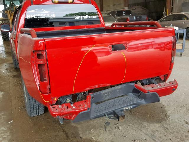 1GCDSCF97B8111071 - 2011 CHEVROLET COLORADO L RED photo 9