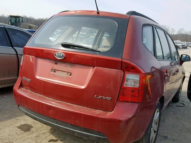 KNAFG526287149207 - 2008 KIA RONDO LX RED photo 4