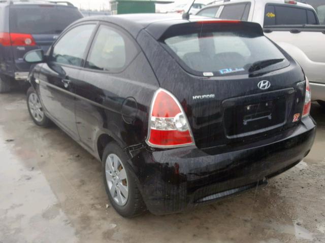 KMHCN3BC8AU181667 - 2010 HYUNDAI ACCENT SE BLACK photo 3