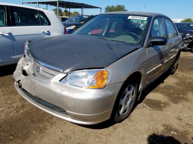 2HGES16572H565578 - 2002 HONDA CIVIC LX  photo 2