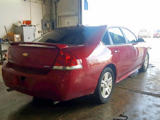 2G1WB5E39E1112479 - 2014 CHEVROLET IMPALA LIM RED photo 4