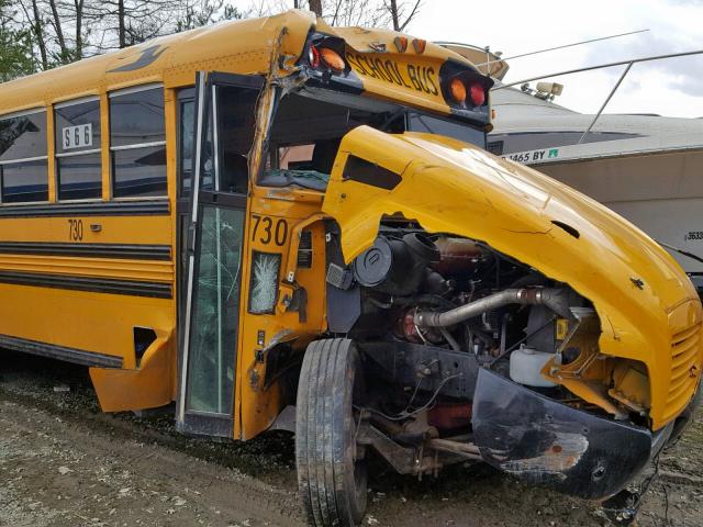 1BAKFCPH6CF286887 - 2012 BLUE BIRD SCHOOL BUS YELLOW photo 9