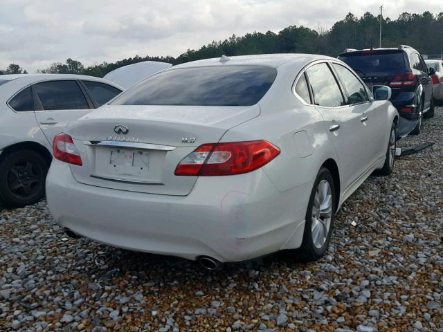 JN1BY1AP5BM321551 - 2011 INFINITI M37 WHITE photo 4