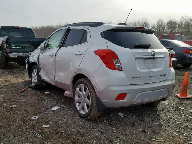 KL4CJCSB0FB161336 - 2015 BUICK ENCORE WHITE photo 3