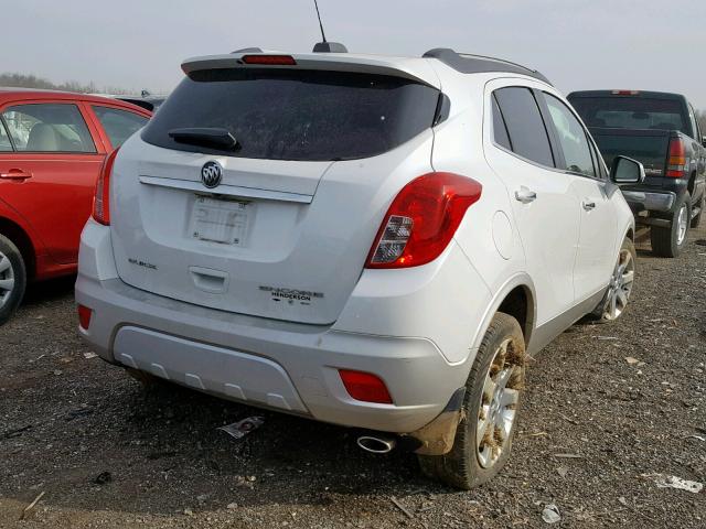 KL4CJCSB0FB161336 - 2015 BUICK ENCORE WHITE photo 4