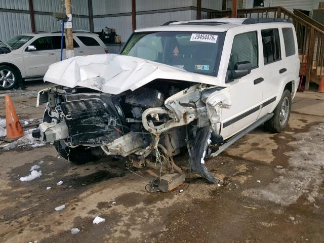 1J8HG48K86C229022 - 2006 JEEP COMMANDER WHITE photo 2