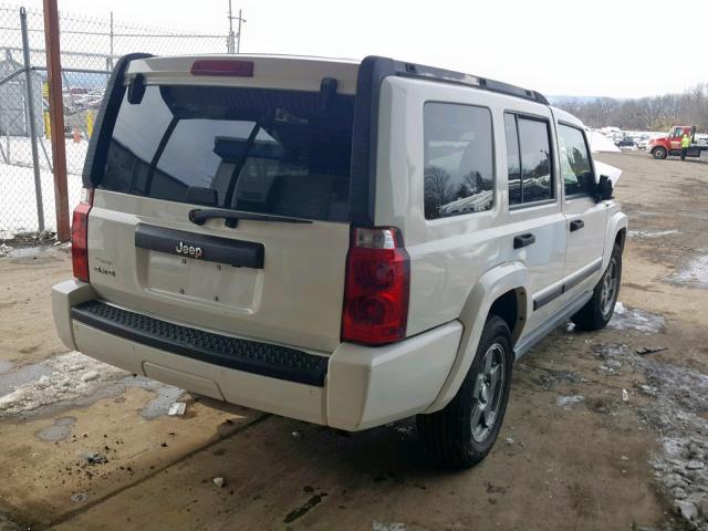 1J8HG48K86C229022 - 2006 JEEP COMMANDER WHITE photo 4