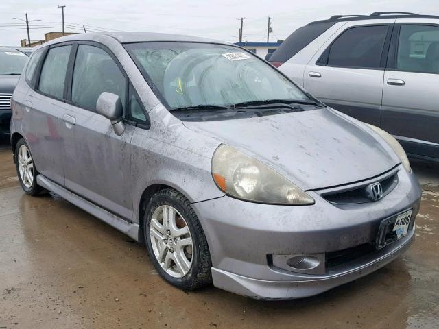 JHMGD38698S007573 - 2008 HONDA FIT SPORT GRAY photo 1