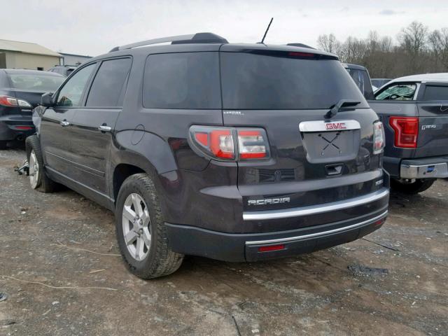 1GKKVPKD7FJ333631 - 2015 GMC ACADIA SLE CHARCOAL photo 3