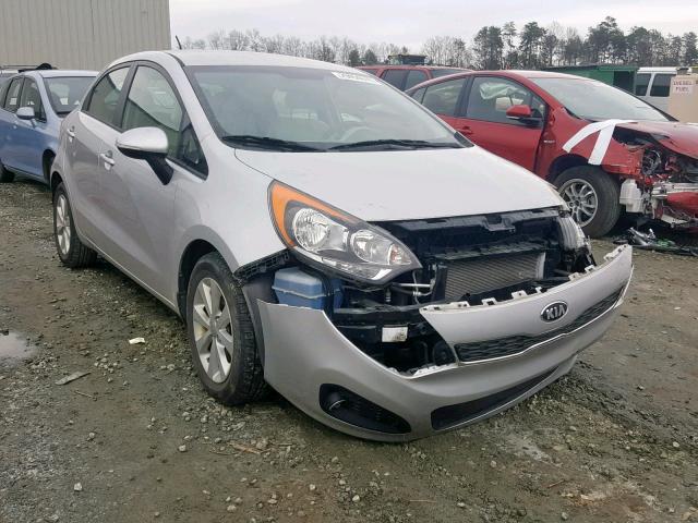 KNADN5A33D6235940 - 2013 KIA RIO EX SILVER photo 1