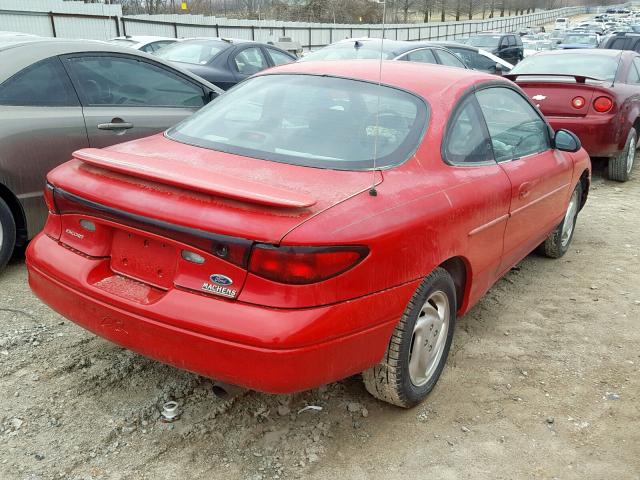 3FAKP1132YR117633 - 2000 FORD ESCORT ZX2 RED photo 4