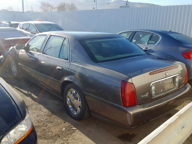 1G6KE57Y82U257831 - 2002 CADILLAC DEVILLE DH GRAY photo 3