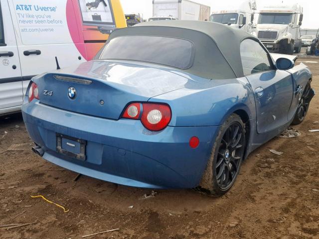 4USBT33545LS58367 - 2005 BMW Z4 2.5 BLUE photo 4