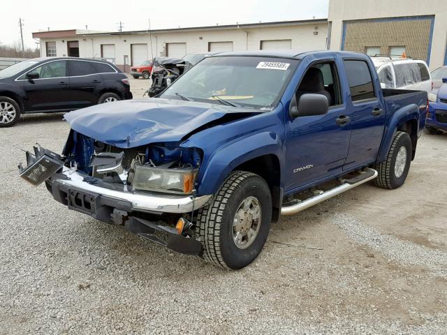 1GTDT136X58229440 - 2005 GMC CANYON BLUE photo 2