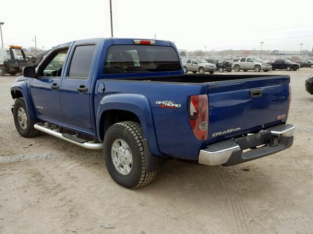 1GTDT136X58229440 - 2005 GMC CANYON BLUE photo 3