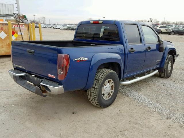 1GTDT136X58229440 - 2005 GMC CANYON BLUE photo 4
