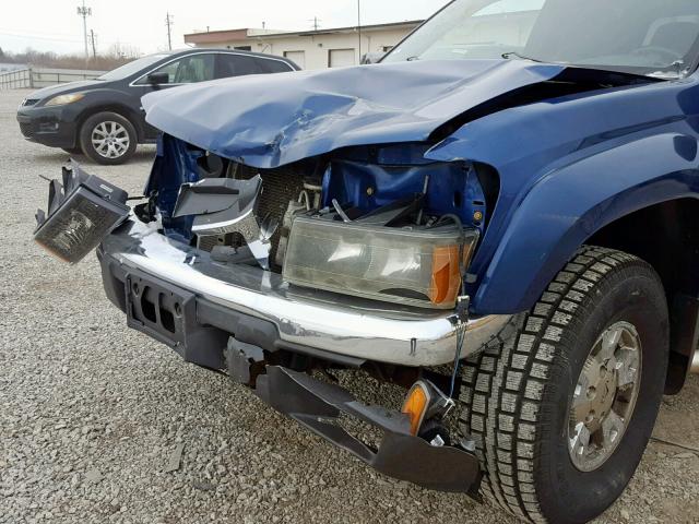 1GTDT136X58229440 - 2005 GMC CANYON BLUE photo 9