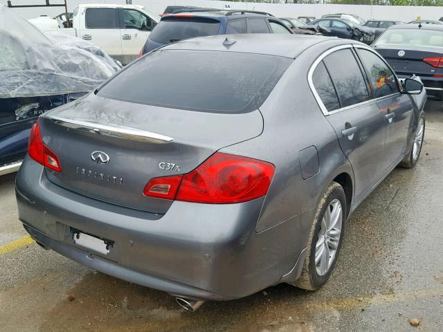 JN1CV6AR6BM411416 - 2011 INFINITI G37 GRAY photo 4