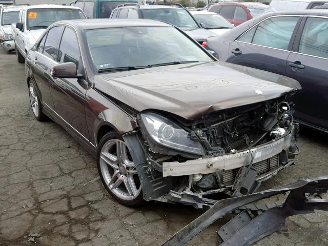 WDDGF4HB0DA823754 - 2013 MERCEDES-BENZ C 250 BROWN photo 1