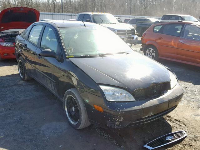 1FAHP34N97W351802 - 2007 FORD FOCUS ZX4 BLACK photo 1