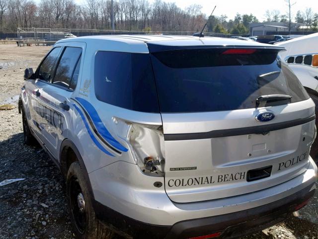 1FM5K8AR8FGC08506 - 2015 FORD EXPLORER P SILVER photo 3