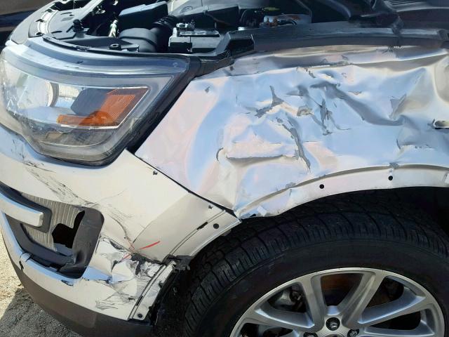 1FM5K7F83HGB47725 - 2017 FORD EXPLORER L SILVER photo 9