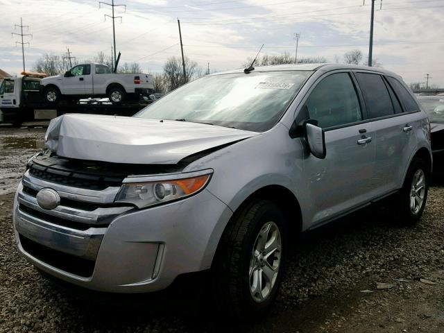 2FMDK3JCXBBB64827 - 2011 FORD EDGE SEL SILVER photo 2