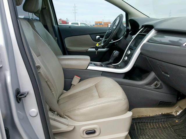 2FMDK3JCXBBB64827 - 2011 FORD EDGE SEL SILVER photo 5