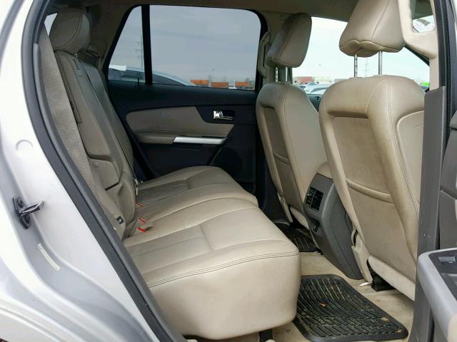 2FMDK3JCXBBB64827 - 2011 FORD EDGE SEL SILVER photo 6