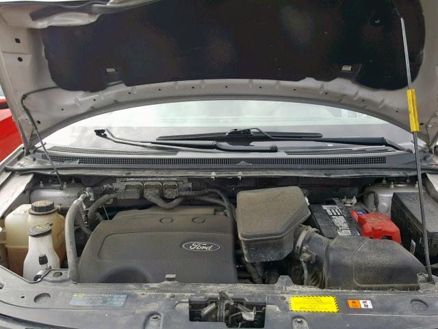 2FMDK3JCXBBB64827 - 2011 FORD EDGE SEL SILVER photo 7