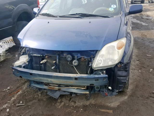 JTKKT624040055159 - 2004 TOYOTA SCION XA BLUE photo 9