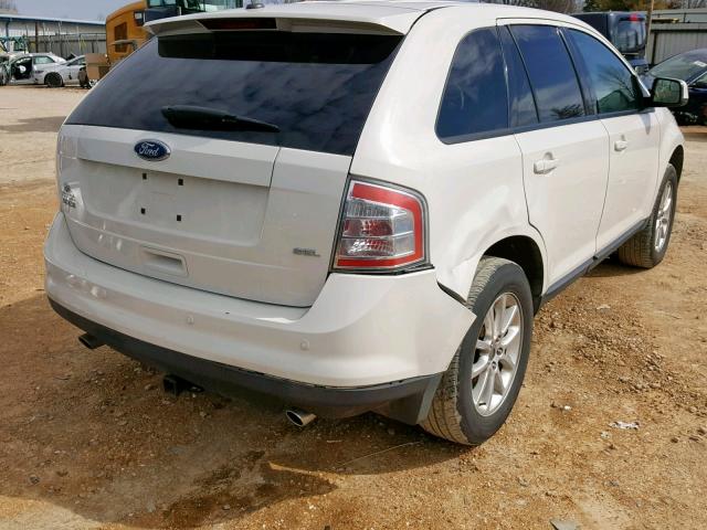 2FMDK38C09BA85926 - 2009 FORD EDGE SEL WHITE photo 4