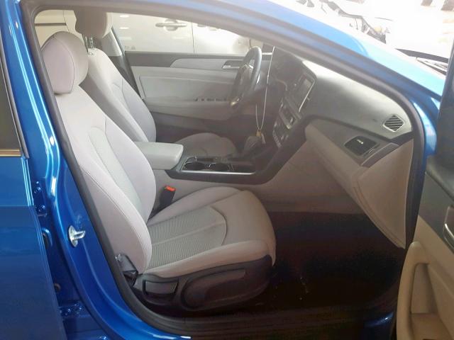 5NPE34AFXJH611813 - 2018 HYUNDAI SONATA SPO BLUE photo 5