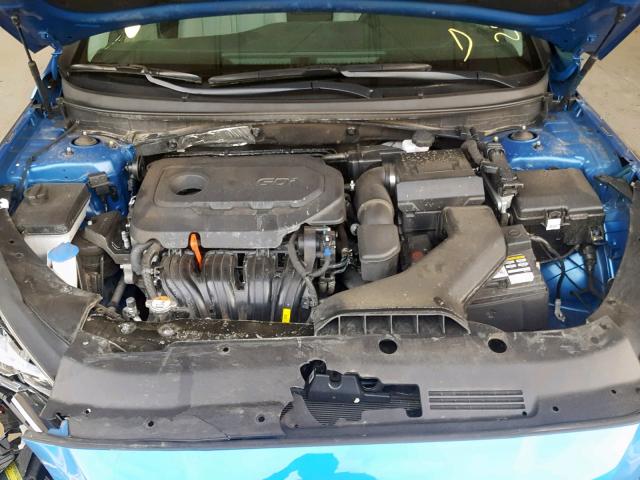 5NPE34AFXJH611813 - 2018 HYUNDAI SONATA SPO BLUE photo 7